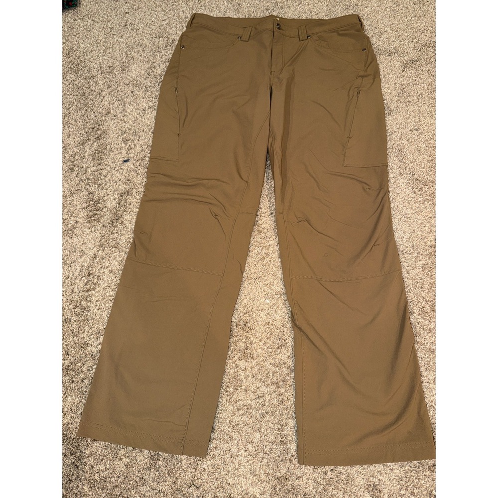 Duluth Trading Co Dry on the Fly Cargo Pants Women 18x33 Brown Hiking Outdoor